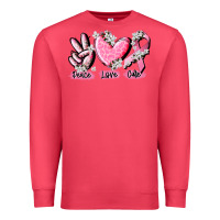 Peace Love Cure Breast Cancer Premium Sweatshirt | Teevron