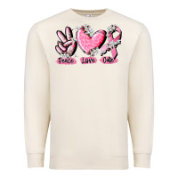 Sandshell peace love cure breast cancer Premium Sweatshirt - CowGirlArtShop