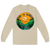 Mushroom life is better at the river Long Sleeve Tee - JahusDesignShop