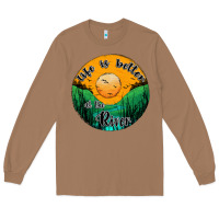 Toasted Coconut life is better at the river Long Sleeve Tee - JahusDesignShop