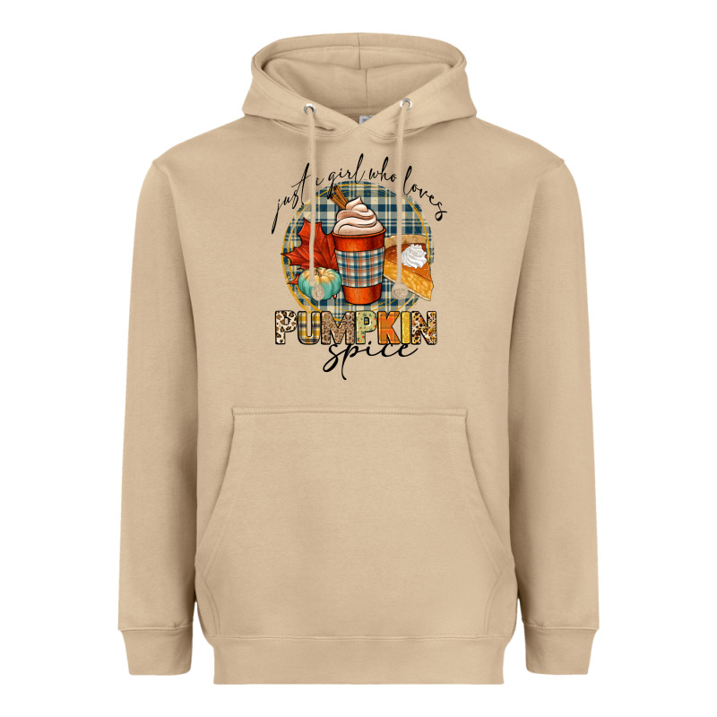Just A Girl Who Loves Pumpkin Spice Heavyweight Hoodie by CowGirlArtShop | Teevron
