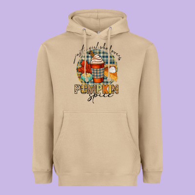 Just A Girl Who Loves Pumpkin Spice Heavyweight Hoodie Designed By Cowgirlartshop