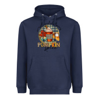 Navy just a girl who loves pumpkin spice Heavyweight Hoodie - CowGirlArtShop