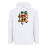 White just a girl who loves pumpkin spice Heavyweight Hoodie - CowGirlArtShop