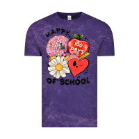 Cloud Purple happy 100 days of school Vintage Tee - MaliasSmallBusiness