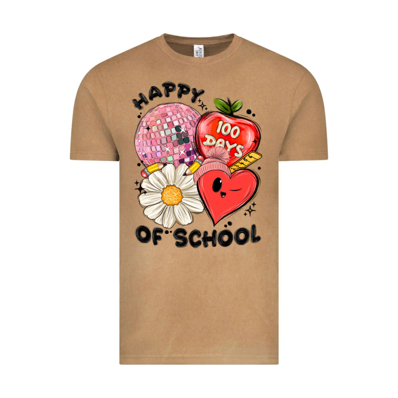 Happy 100 Days Of School Vintage Tee by MaliasSmallBusiness | Teevron
