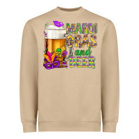 Mushroom Mardi Gras and beer Heavyweight Sweatshirt - BundleAndBundleShop