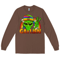 Chestnut Gaylien LGBTQ Pride Long Sleeve Tee - BundleAndBundleShop