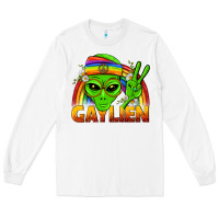 White Gaylien LGBTQ Pride Long Sleeve Tee - BundleAndBundleShop