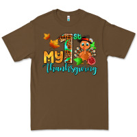 Cacao my first thanksgiving with turkey Premium Tee - AdoDesignShop
