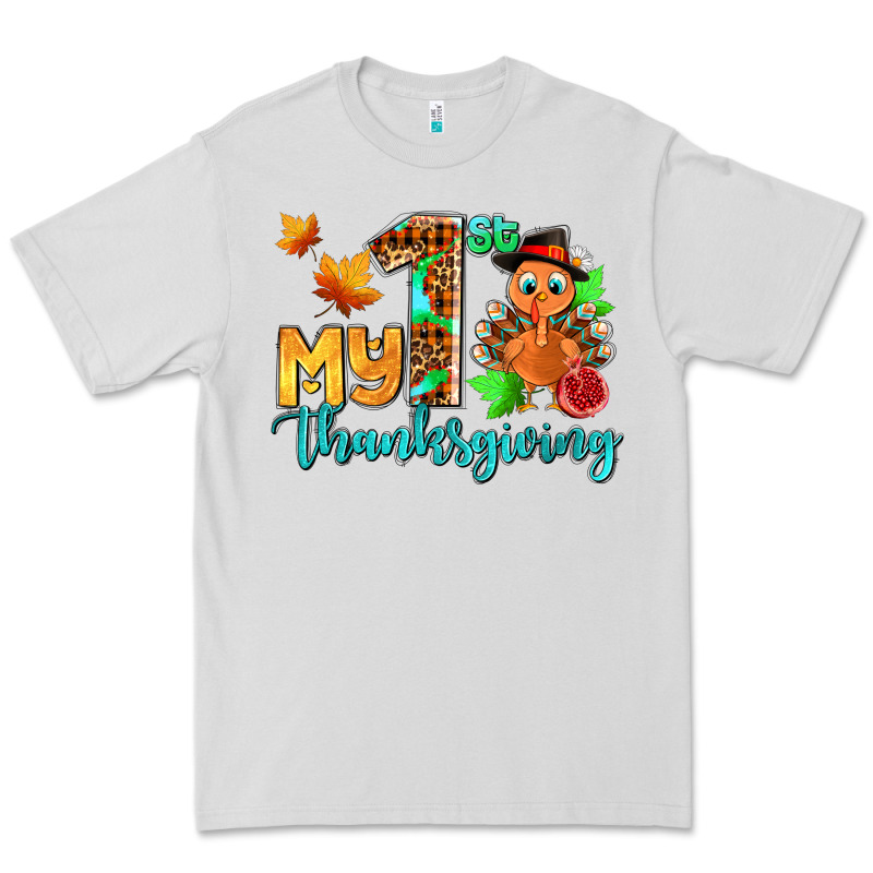 My First Thanksgiving With Turkey Premium Tee by AdoDesignShop | Teevron