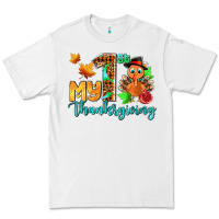 White my first thanksgiving with turkey Premium Tee - AdoDesignShop