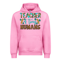 Fuchsia Pink teacher of tiny humans Urban Hoodie - BundleAndBundleShop