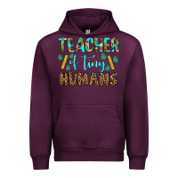 Mauve Wine teacher of tiny humans Urban Hoodie - BundleAndBundleShop
