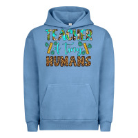 Pigment Pebble Blue teacher of tiny humans Urban Hoodie - BundleAndBundleShop