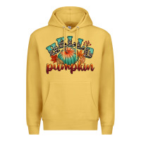 Antique Gold hello pumpkin Premium Hoodie - CowGirlArtShop