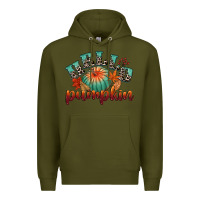 Army Green hello pumpkin Premium Hoodie - CowGirlArtShop