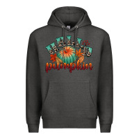 Charcoal Heather hello pumpkin Premium Hoodie - CowGirlArtShop