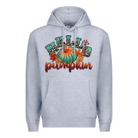 Heather Grey hello pumpkin Premium Hoodie - CowGirlArtShop
