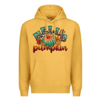 Mustard hello pumpkin Premium Hoodie - CowGirlArtShop