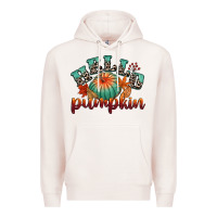 Pale Pink hello pumpkin Premium Hoodie - CowGirlArtShop