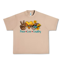 Burro peace love country cowhide cowboy hat Urban Heavy Tee - AdoDesignShop