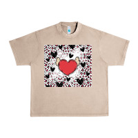 French Oak valentine's day hearts Urban Heavy Tee - MaliasSmallBusiness
