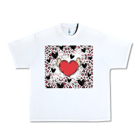 White valentine's day hearts Urban Heavy Tee - MaliasSmallBusiness