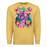Antique Gold Loads of love truck Valentine's Day Premium Sweatshirt - HowdyJamesFarm