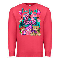 Cardinal Loads of love truck Valentine's Day Premium Sweatshirt - HowdyJamesFarm