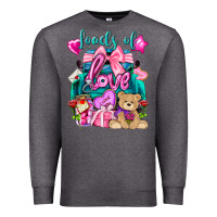 Charcoal Heather Loads of love truck Valentine's Day Premium Sweatshirt - HowdyJamesFarm