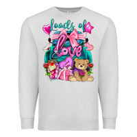 Dove Grey Loads of love truck Valentine's Day Premium Sweatshirt - HowdyJamesFarm
