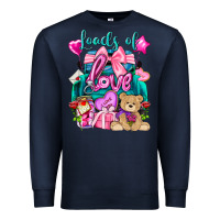Navy Loads of love truck Valentine's Day Premium Sweatshirt - HowdyJamesFarm