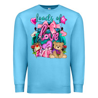 Ocean Blue Loads of love truck Valentine's Day Premium Sweatshirt - HowdyJamesFarm