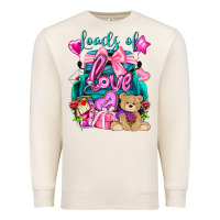 Sandshell Loads of love truck Valentine's Day Premium Sweatshirt - HowdyJamesFarm