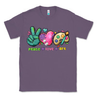 Lavender peace love art Classic Tee - NancyCooperArtShop
