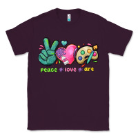 Plum peace love art Classic Tee - NancyCooperArtShop