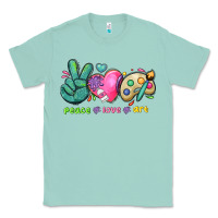 Seafoam peace love art Classic Tee - NancyCooperArtShop
