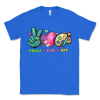 True Royal peace love art Classic Tee - NancyCooperArtShop