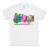 White peace love art Classic Tee - NancyCooperArtShop