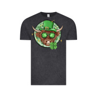 Vintage Black st. patrick's day heifer Vintage Tee - MaliasSmallBusiness