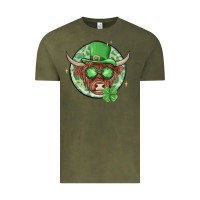 Vintage Olive st. patrick's day heifer Vintage Tee - MaliasSmallBusiness