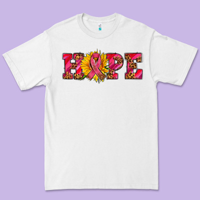 Hope Sunflower And Ribbon Premium Tee Designed By Adodesignshop