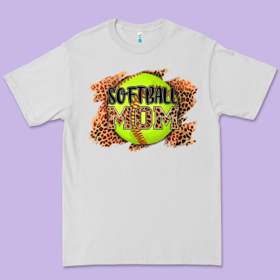 Softball Mom Premium Tee Designed By Adodesignshop
