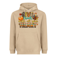 Mushroom give thanks with all your heart Heavyweight Hoodie - CowGirlArtShop