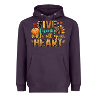 Plum give thanks with all your heart Heavyweight Hoodie - CowGirlArtShop