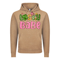 Vintage Coffee lucky babe st patrick s day Vintage Hoodie - MaliasSmallBusiness