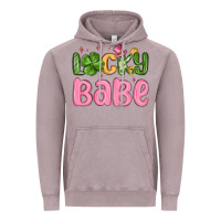 Vintage Zinc lucky babe st patrick s day Vintage Hoodie - MaliasSmallBusiness