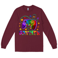 Burgundy Western Gaymer Long Sleeve Tee - BundleAndBundleShop
