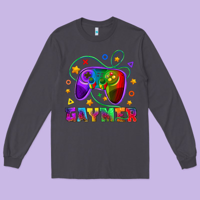 Western Gaymer Long Sleeve Tee Designed By Bundleandbundleshop